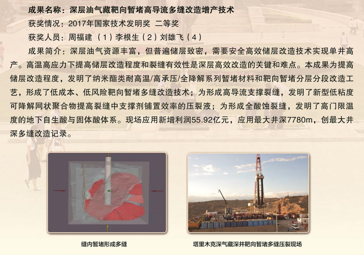 2017-國家技術發明獎-深層油氣藏靶向暫堵高導流多縫改造增產技術-周福建.jpg